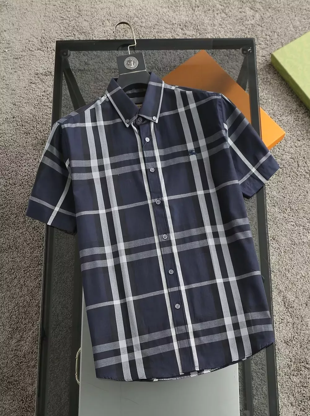 Burberry Shirts Short Sleeved For Men Compact 6728