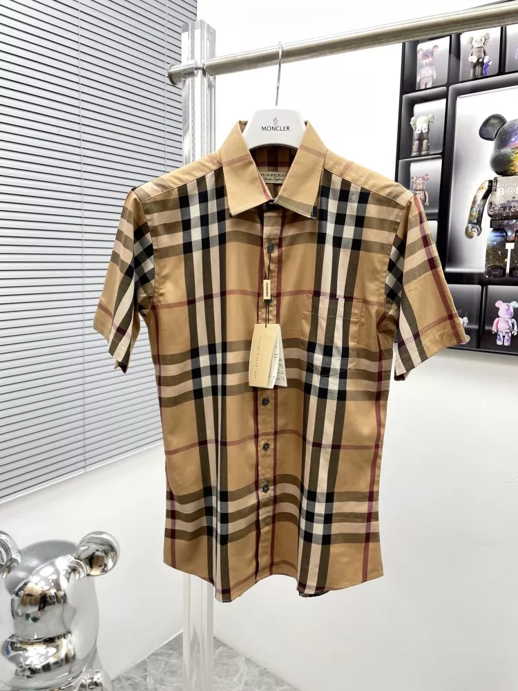 Burberry Shirts Short Sleeved For Men Durable 3465