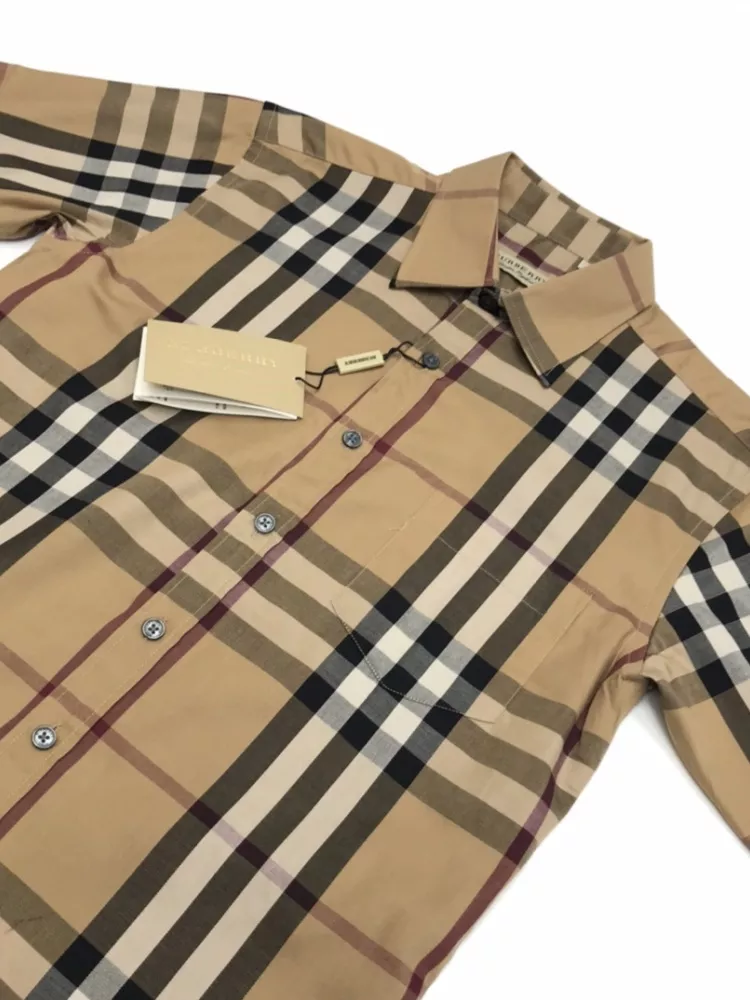 Burberry Shirts Short Sleeved For Men Durable 3465