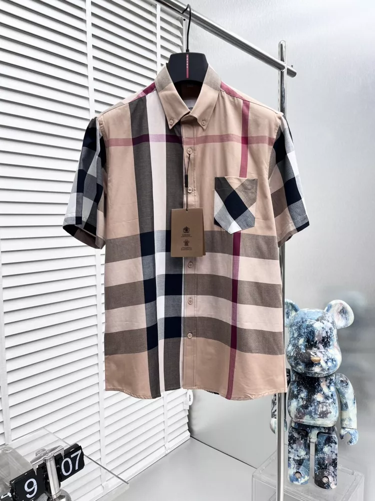 Burberry Shirts Short Sleeved For Men Durable 3753