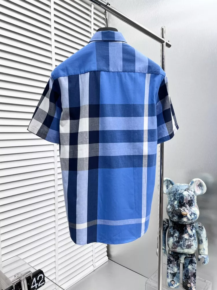 Burberry Shirts Short Sleeved For Men Elegant 3446
