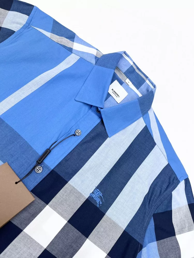 Burberry Shirts Short Sleeved For Men Elegant 3446