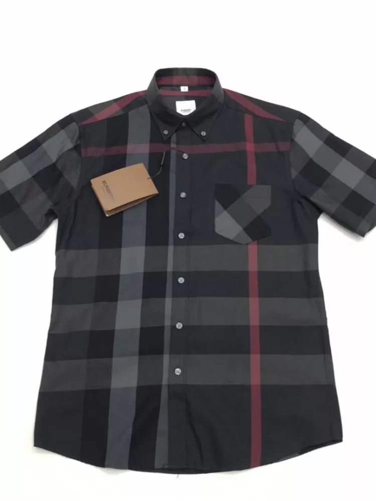 Burberry Shirts Short Sleeved For Men Elegant 7788