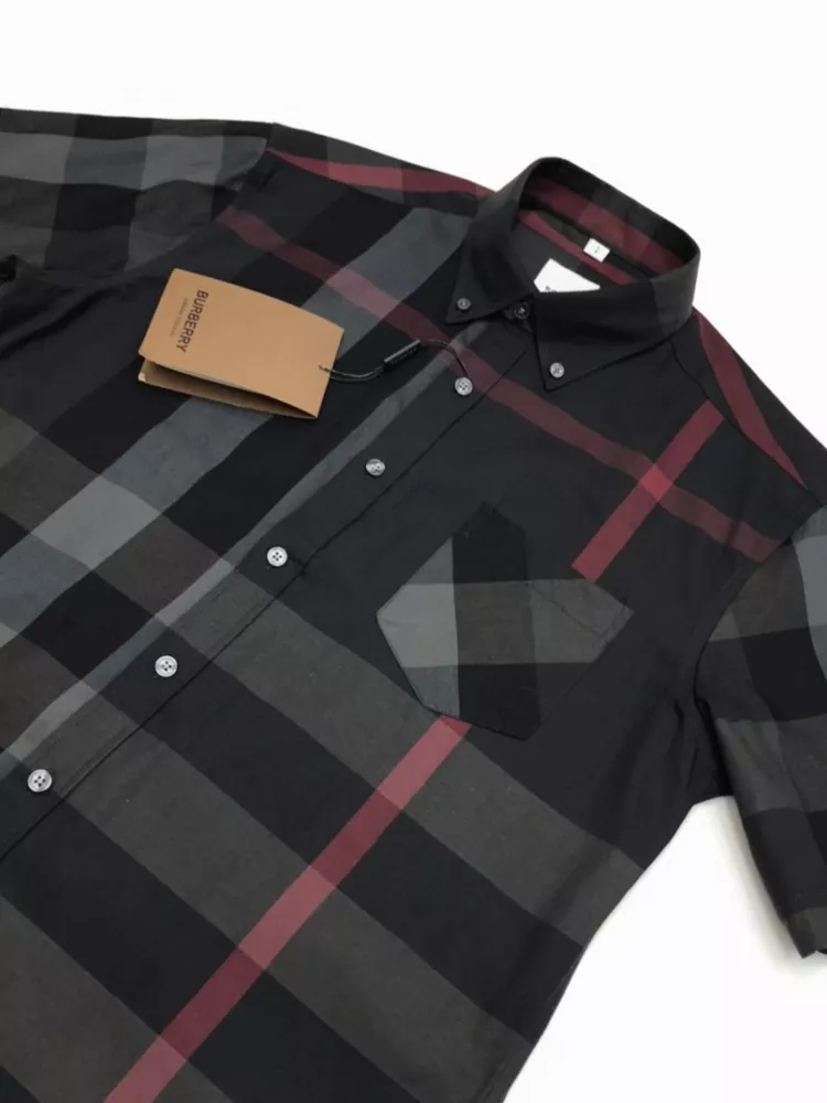Burberry Shirts Short Sleeved For Men Elegant 7788