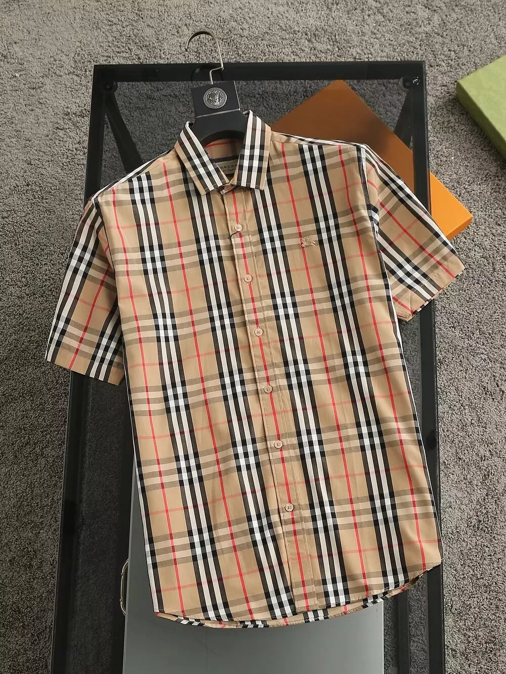Burberry Shirts Short Sleeved For Men Fashionable 8783