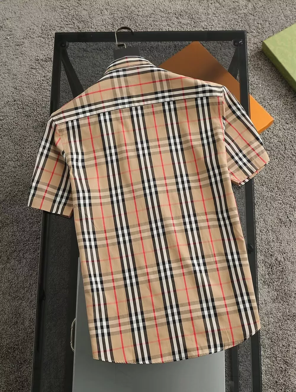 Burberry Shirts Short Sleeved For Men Fashionable 8783