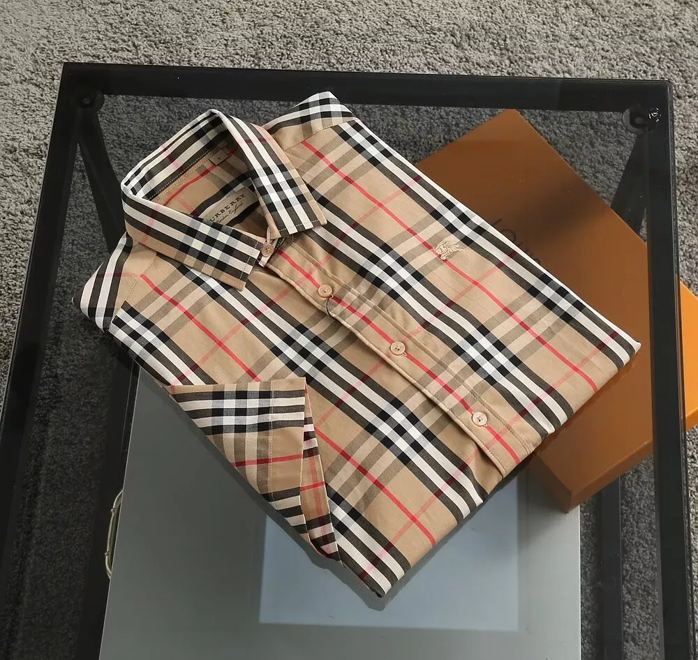 Burberry Shirts Short Sleeved For Men Fashionable 8783