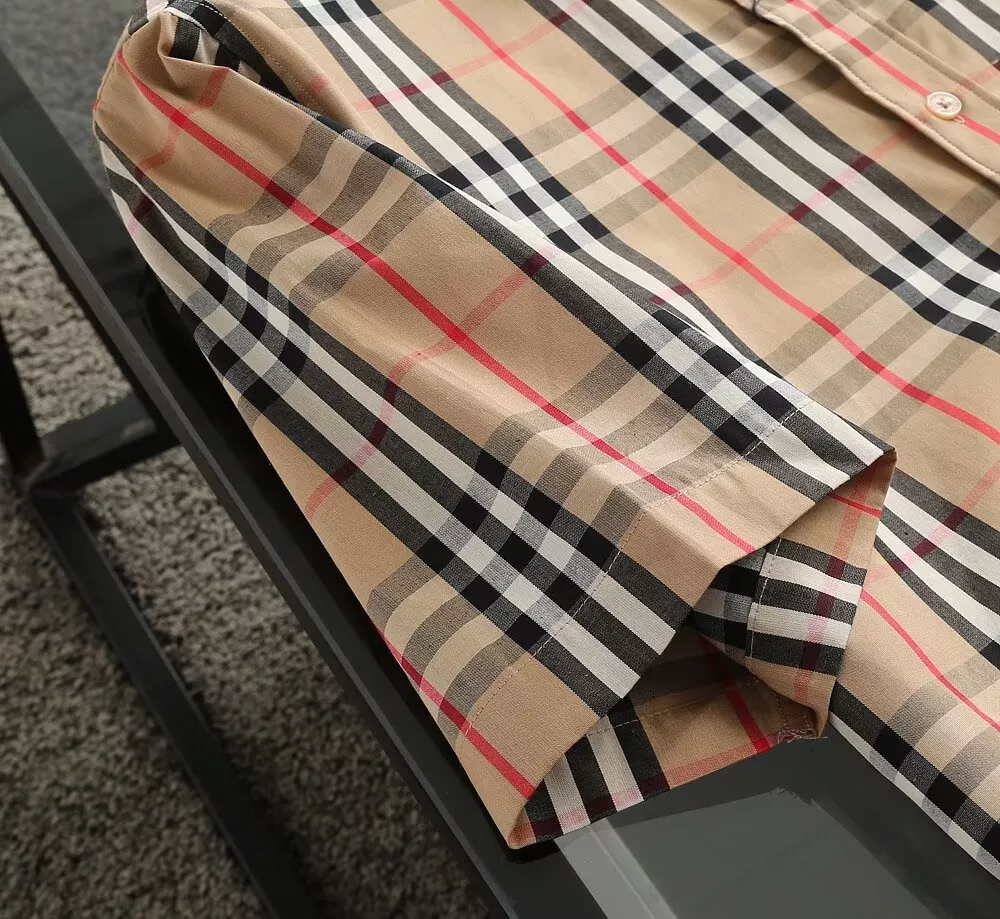 Burberry Shirts Short Sleeved For Men Fashionable 8783