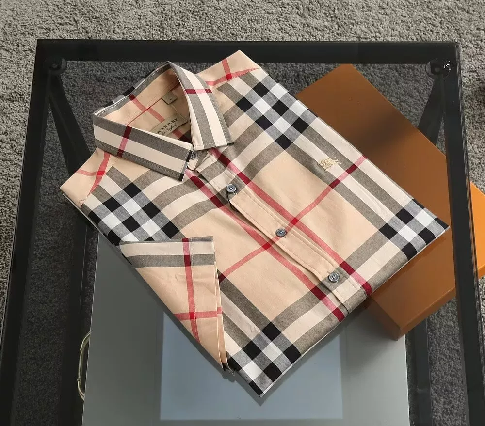 Burberry Shirts Short Sleeved For Men Flexible 6118