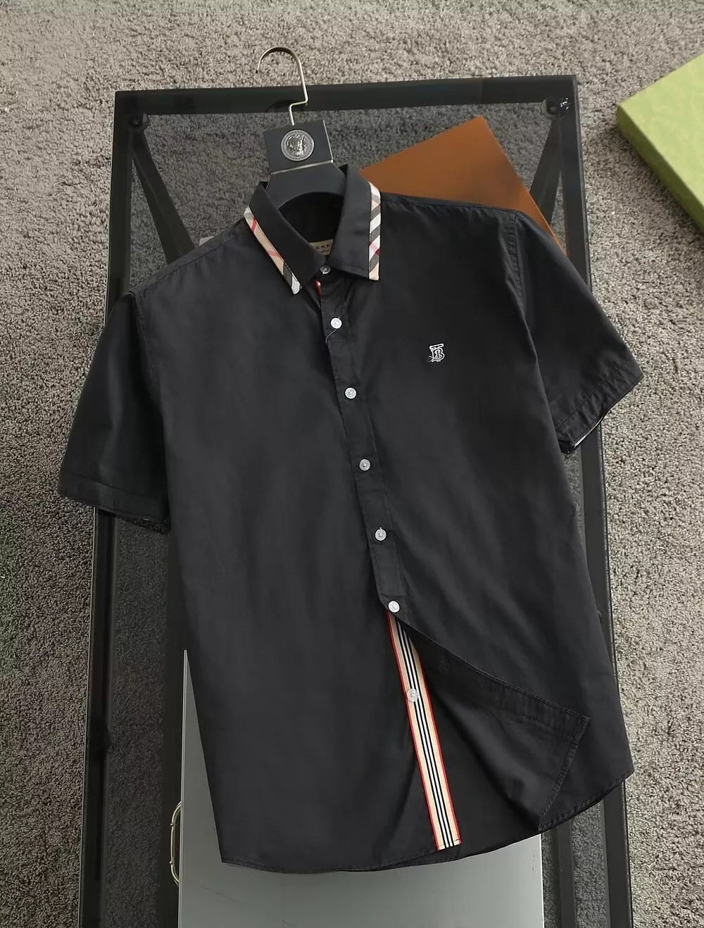 Burberry Shirts Short Sleeved For Men GoodFit 2677