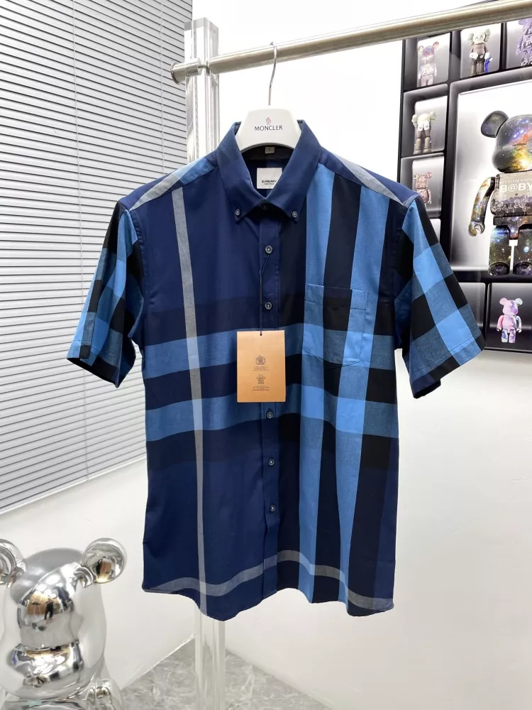 Burberry Shirts Short Sleeved For Men GoodFit 7307