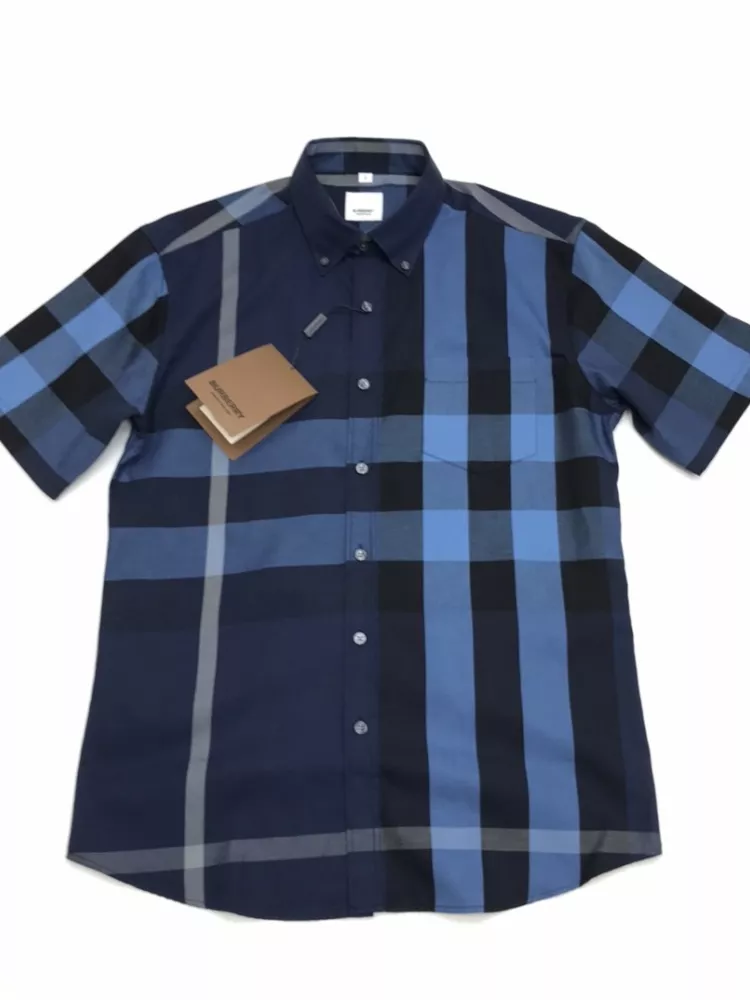 Burberry Shirts Short Sleeved For Men GoodFit 7307