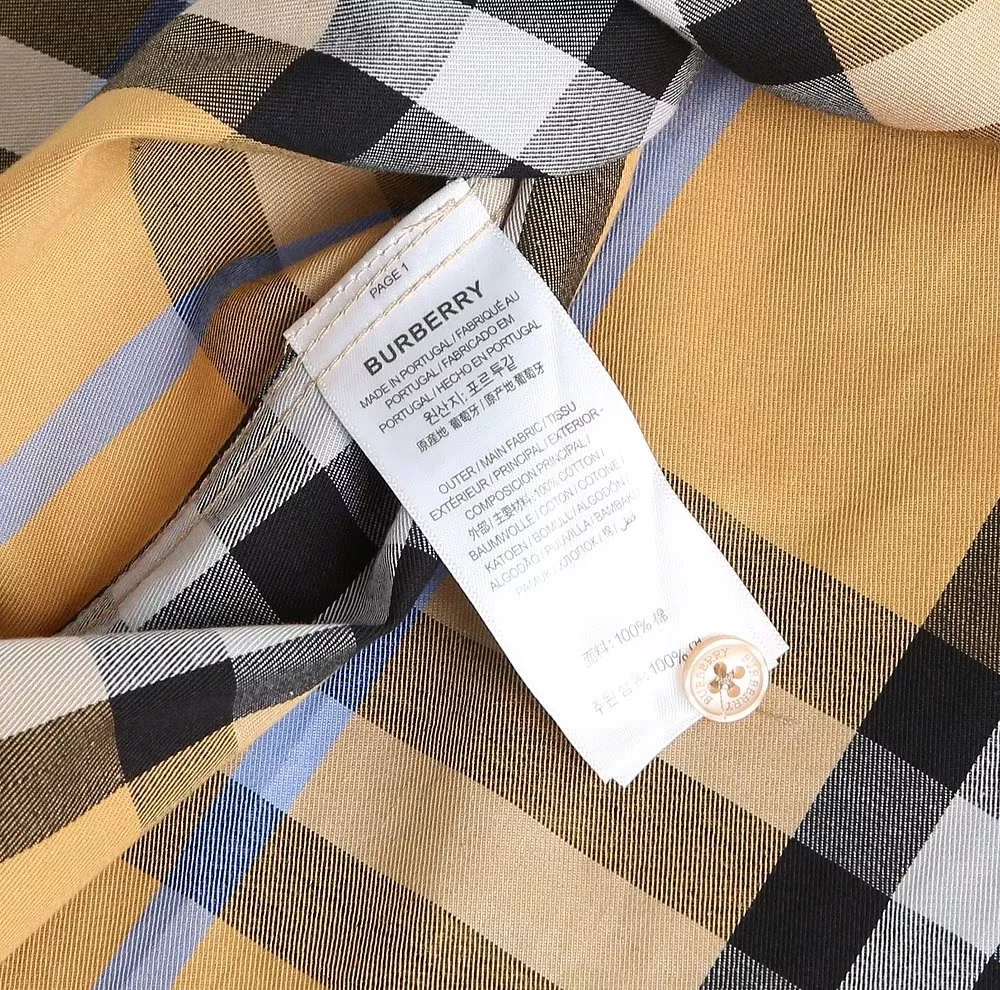 Burberry Shirts Short Sleeved For Men Minimalist 3997