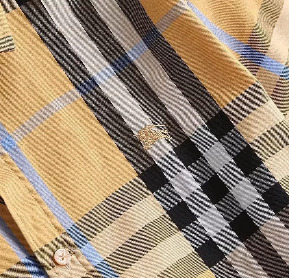 Burberry Shirts Short Sleeved For Men Minimalist 3997