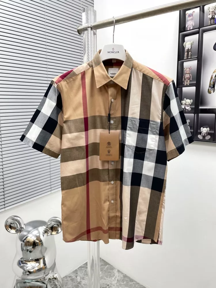 Burberry Shirts Short Sleeved For Men NewStyle 1893