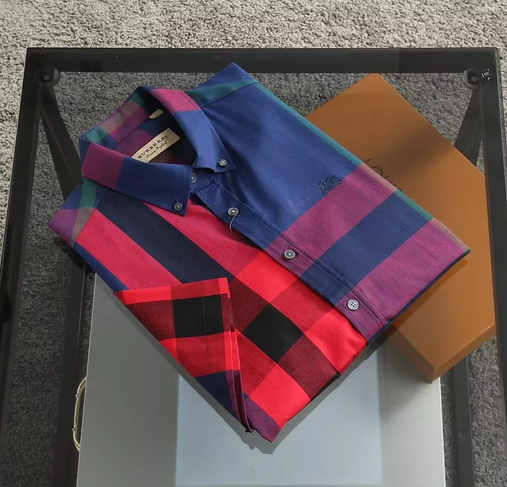Burberry Shirts Short Sleeved For Men Refined 3868