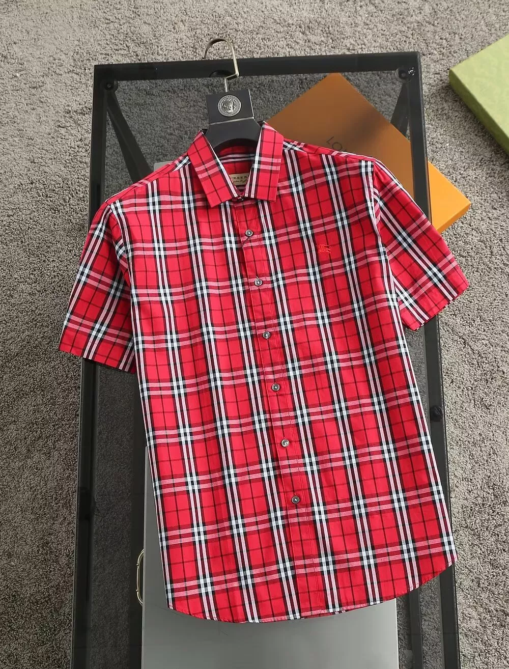 Burberry Shirts Short Sleeved For Men Stylish 3675