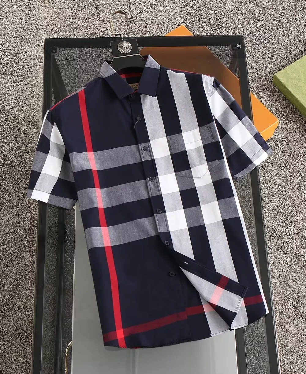 Burberry Shirts Short Sleeved For Men Vibrant 6527