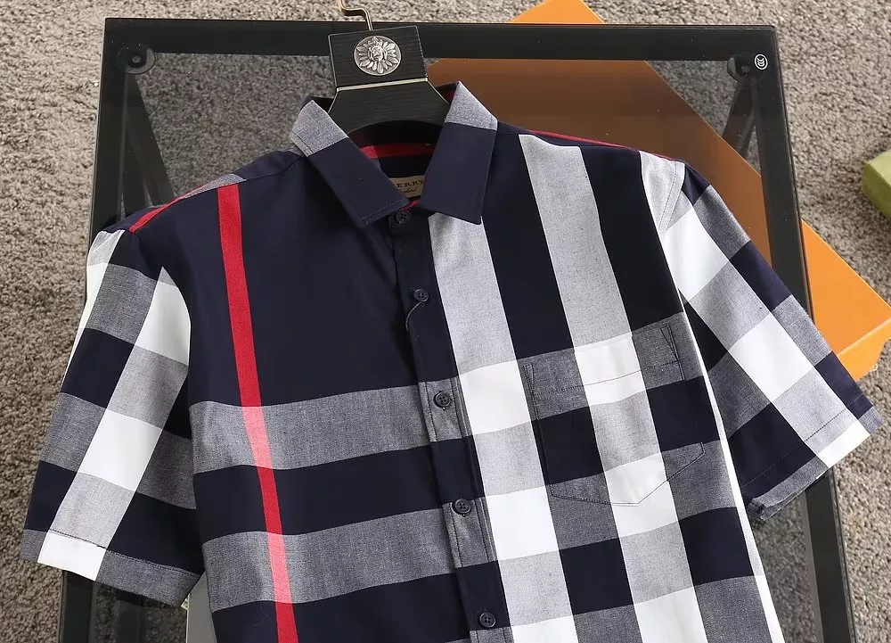 Burberry Shirts Short Sleeved For Men Vibrant 6527