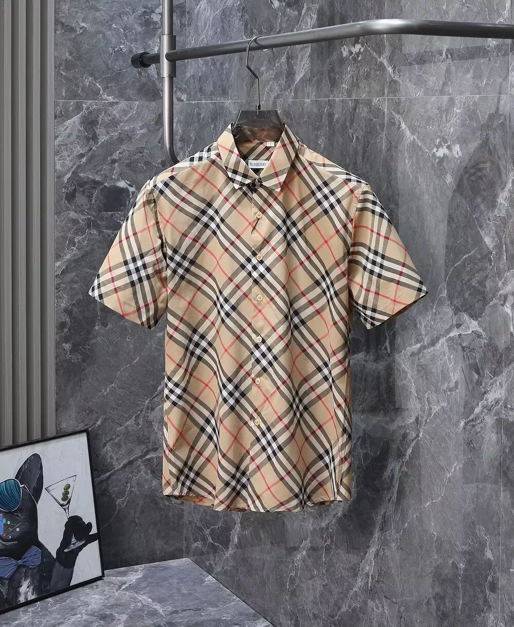 Burberry Shirts Short Sleeved For Men WellDesigned 5406