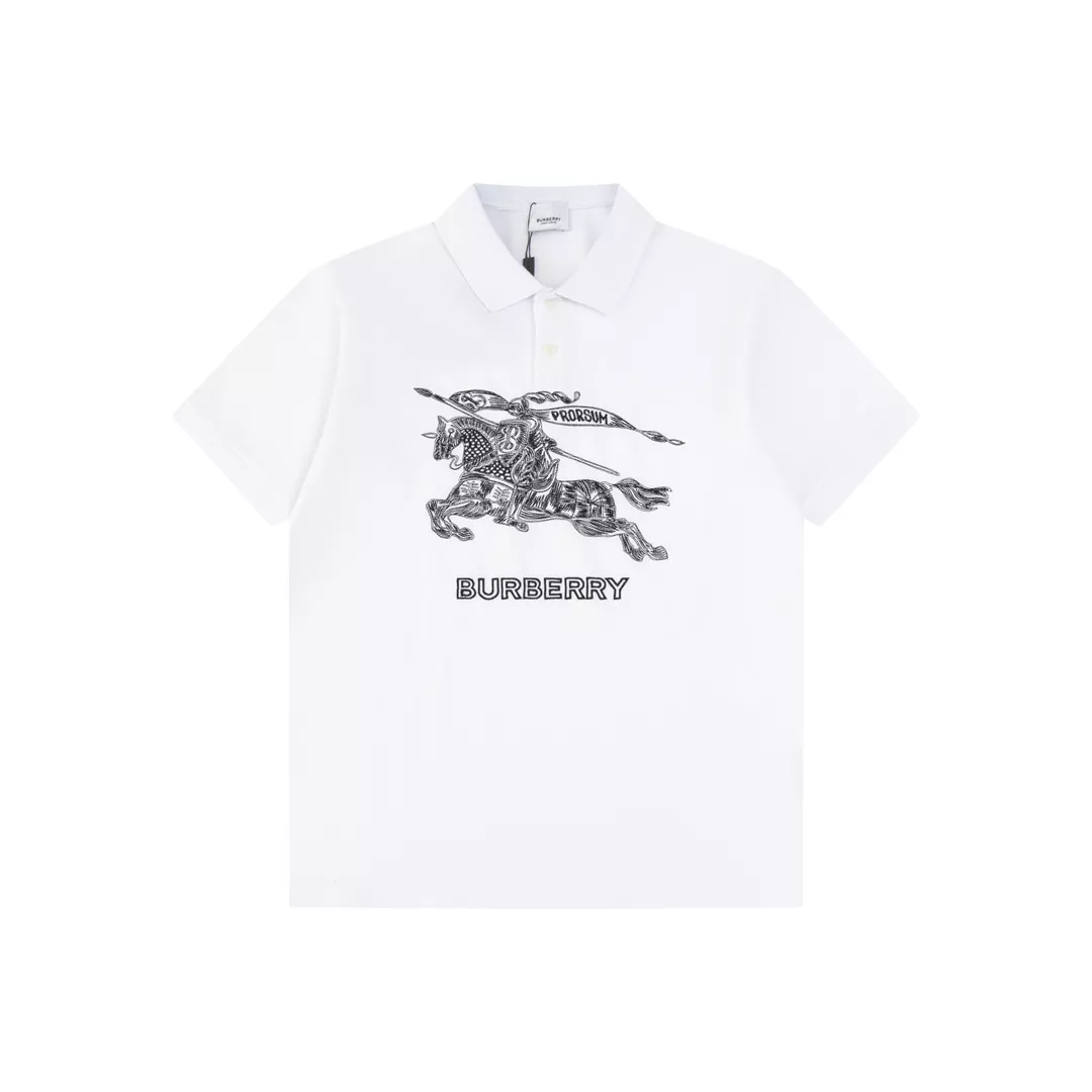 Burberry T-Shirts Short Sleeved For Men Compact 5852