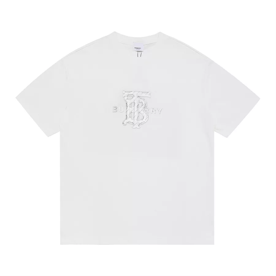 Burberry T-Shirts Short Sleeved For Unisex Elegant 1403