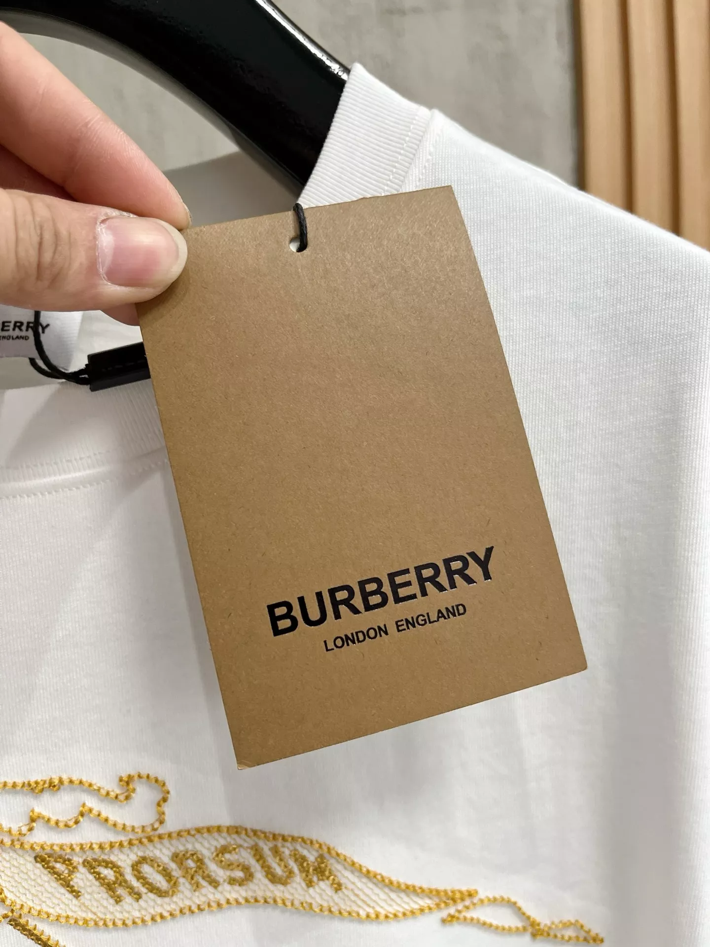 Burberry T-Shirts Short Sleeved For Unisex Functional 2966