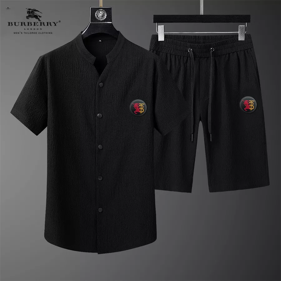 Burberry Tracksuits Short Sleeved For Men Affordable 1139