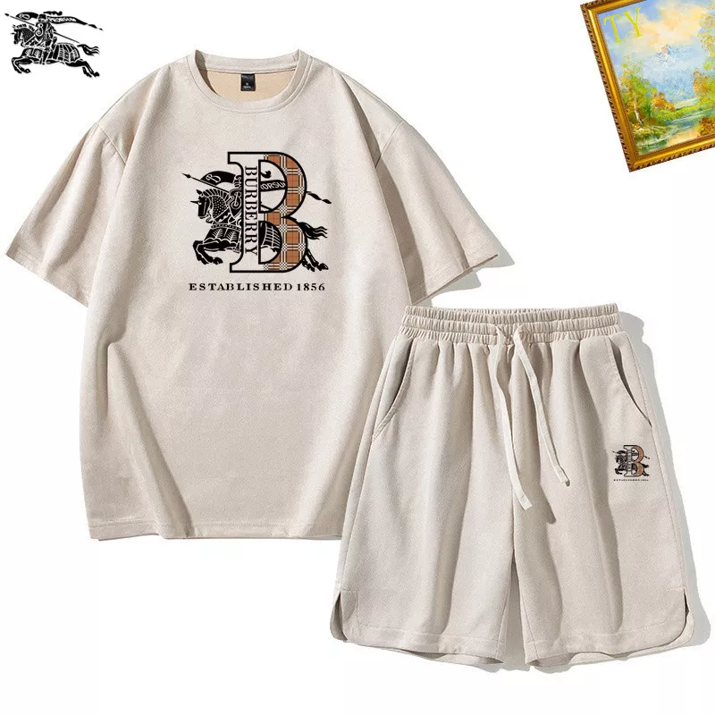 Burberry Tracksuits Short Sleeved For Men Bold 1411