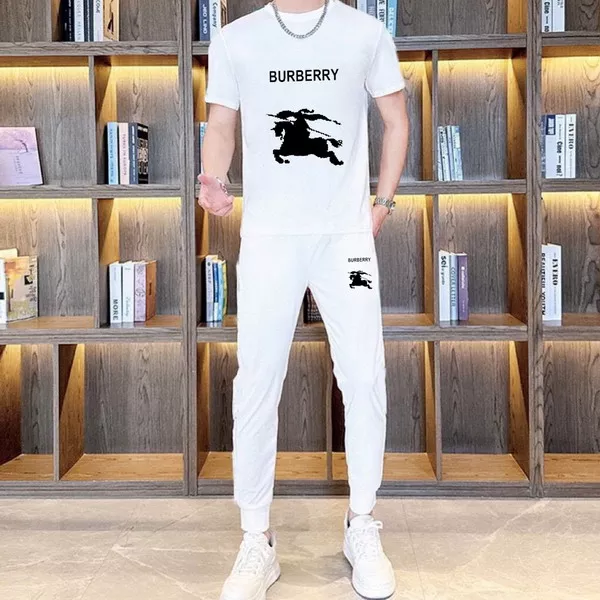 Burberry Tracksuits Short Sleeved For Men Bright 9573