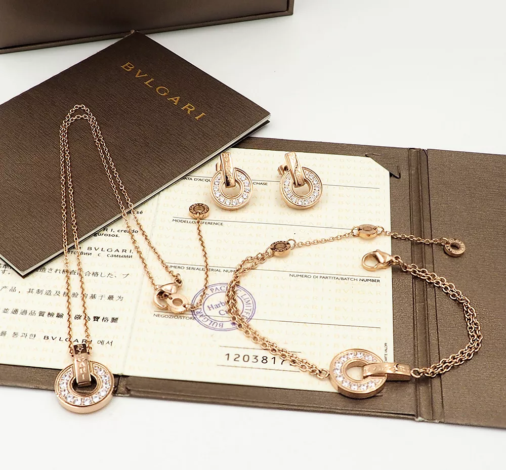 Bvlgari Jewelry Set For Women Popular 1373