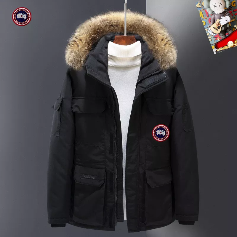Canada Goose Down Feather Coat Long Sleeved For Men NewStyle 8222