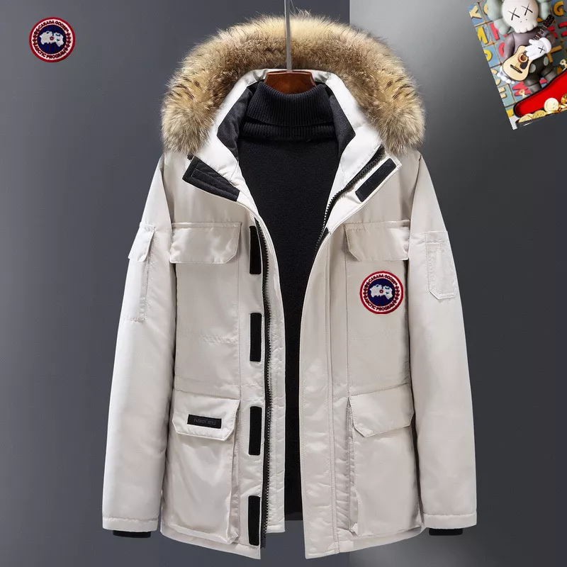 Canada Goose Down Feather Coat Long Sleeved For Men Stylish 4605