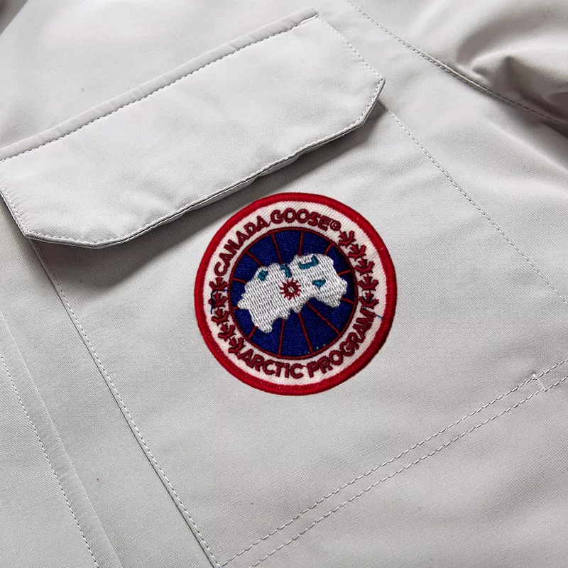 Canada Goose Down Feather Coat Long Sleeved For Men Stylish 4605