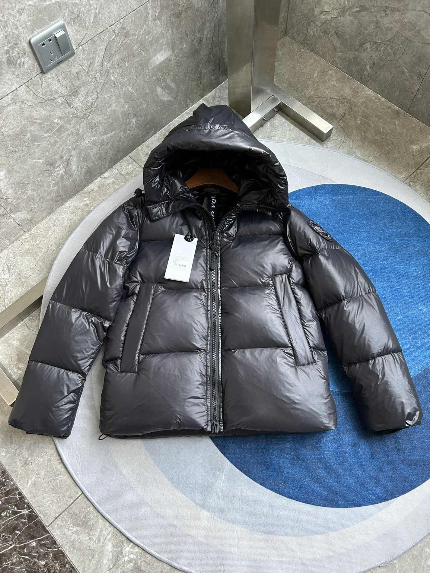 Canada Goose Down Feather Coat Long Sleeved For Unisex EasyMatch 9326