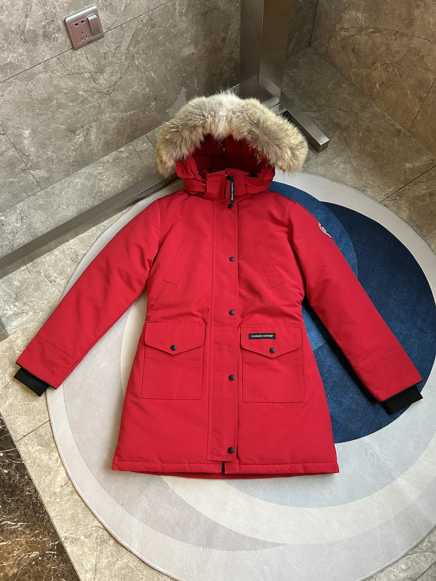 Canada Goose Down Feather Coat Long Sleeved For Women Practical 301