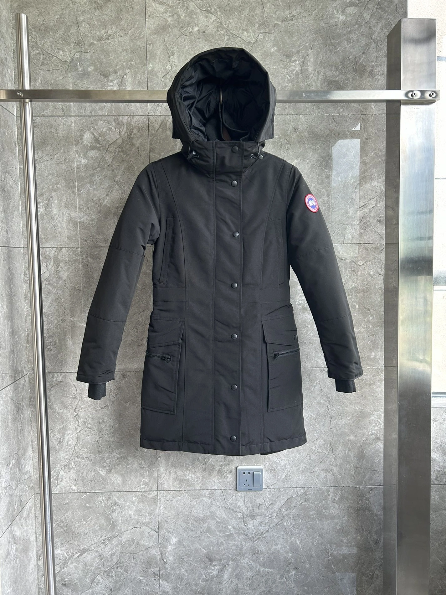 Canada Goose Down Feather Coat Long Sleeved For Women Soft 3145