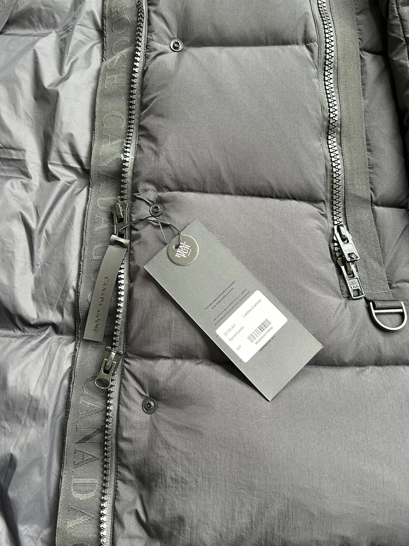 Canada Goose Down Feather Coat Long Sleeved For Women Versatile 9648