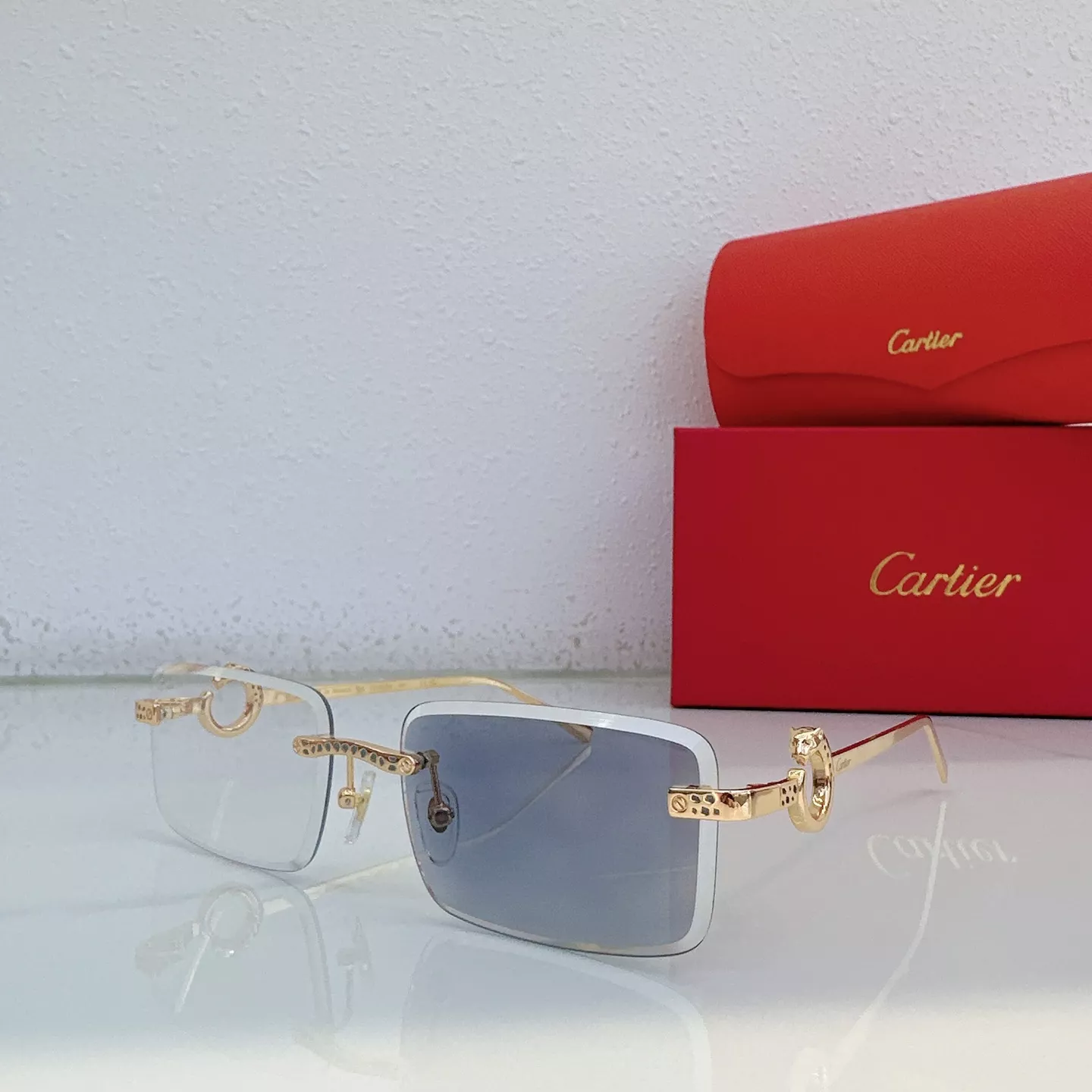 Cartier AAA Quality Sunglassess Bright 964