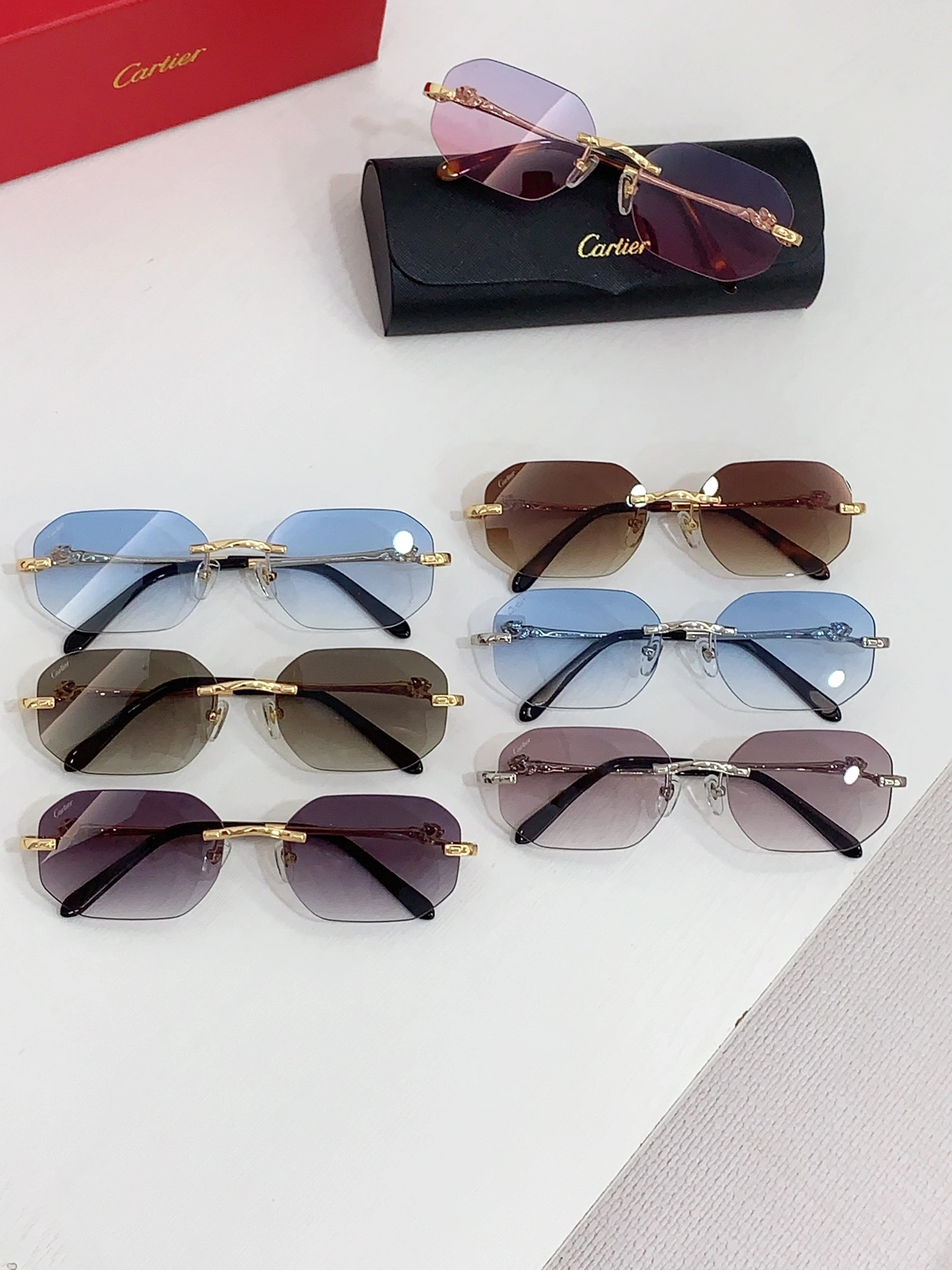 Cartier AAA Quality Sunglassess Comfortable 3735