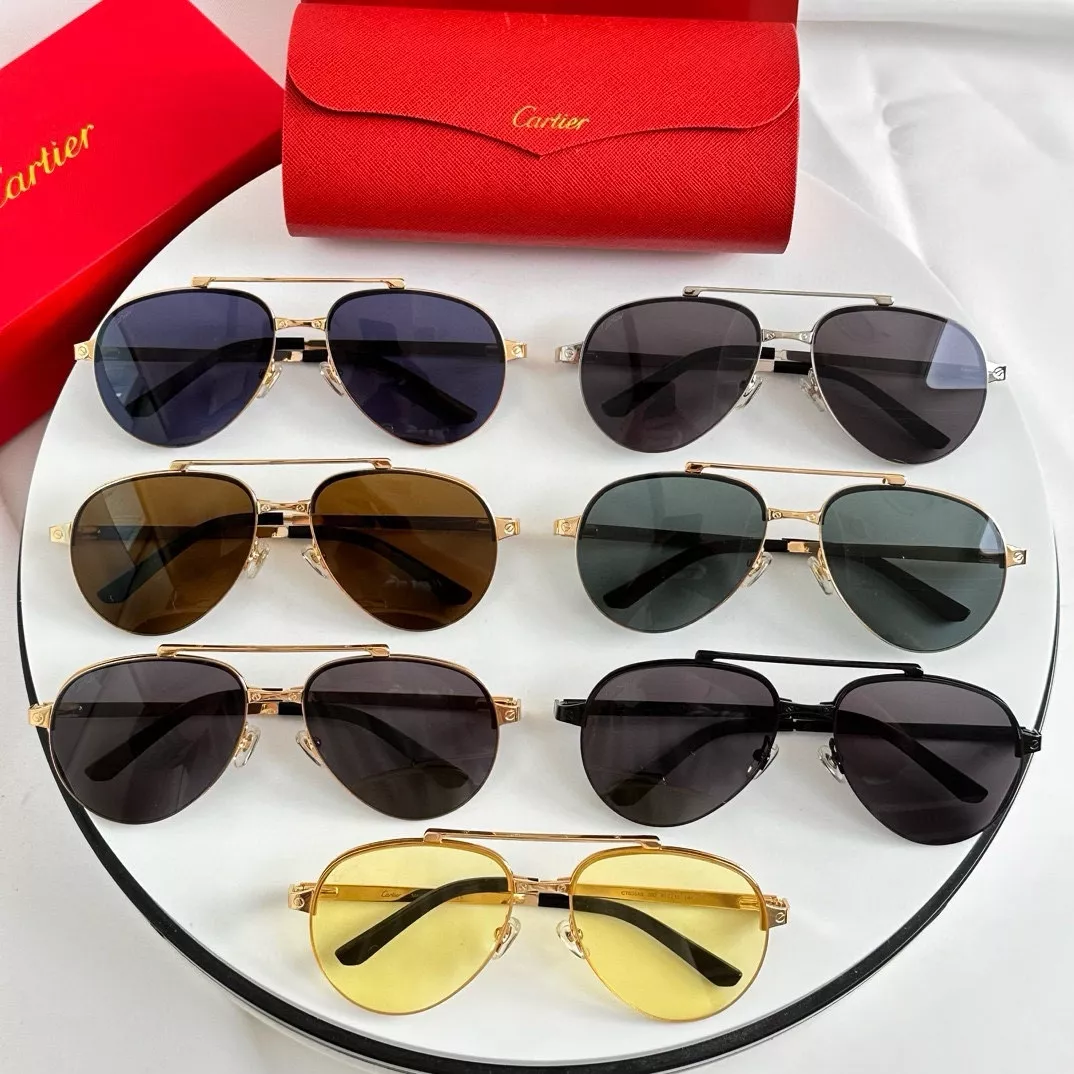 Cartier AAA Quality Sunglassess Trendy 589