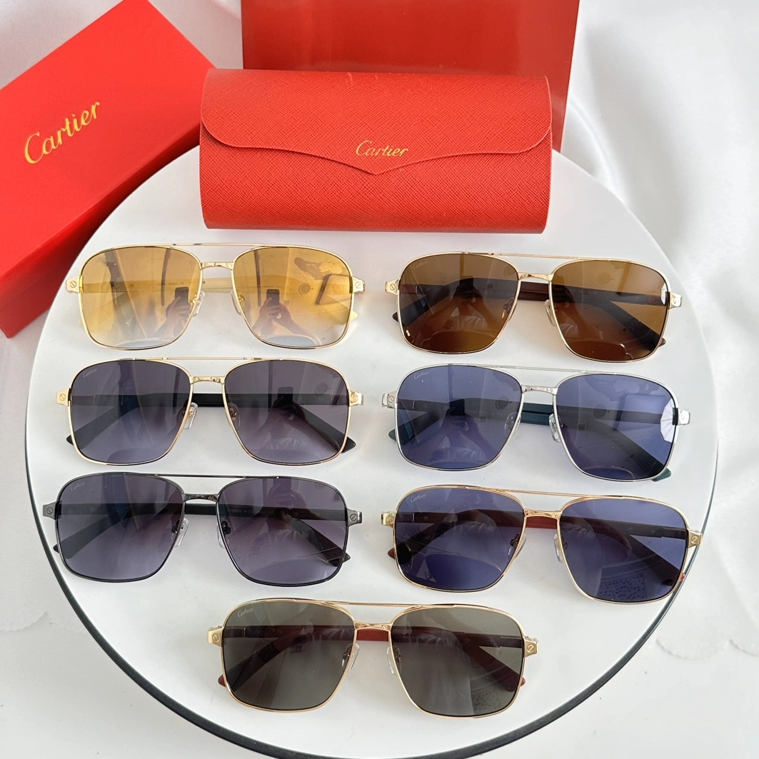 Cartier AAA Quality Sunglassess Trendy 9806