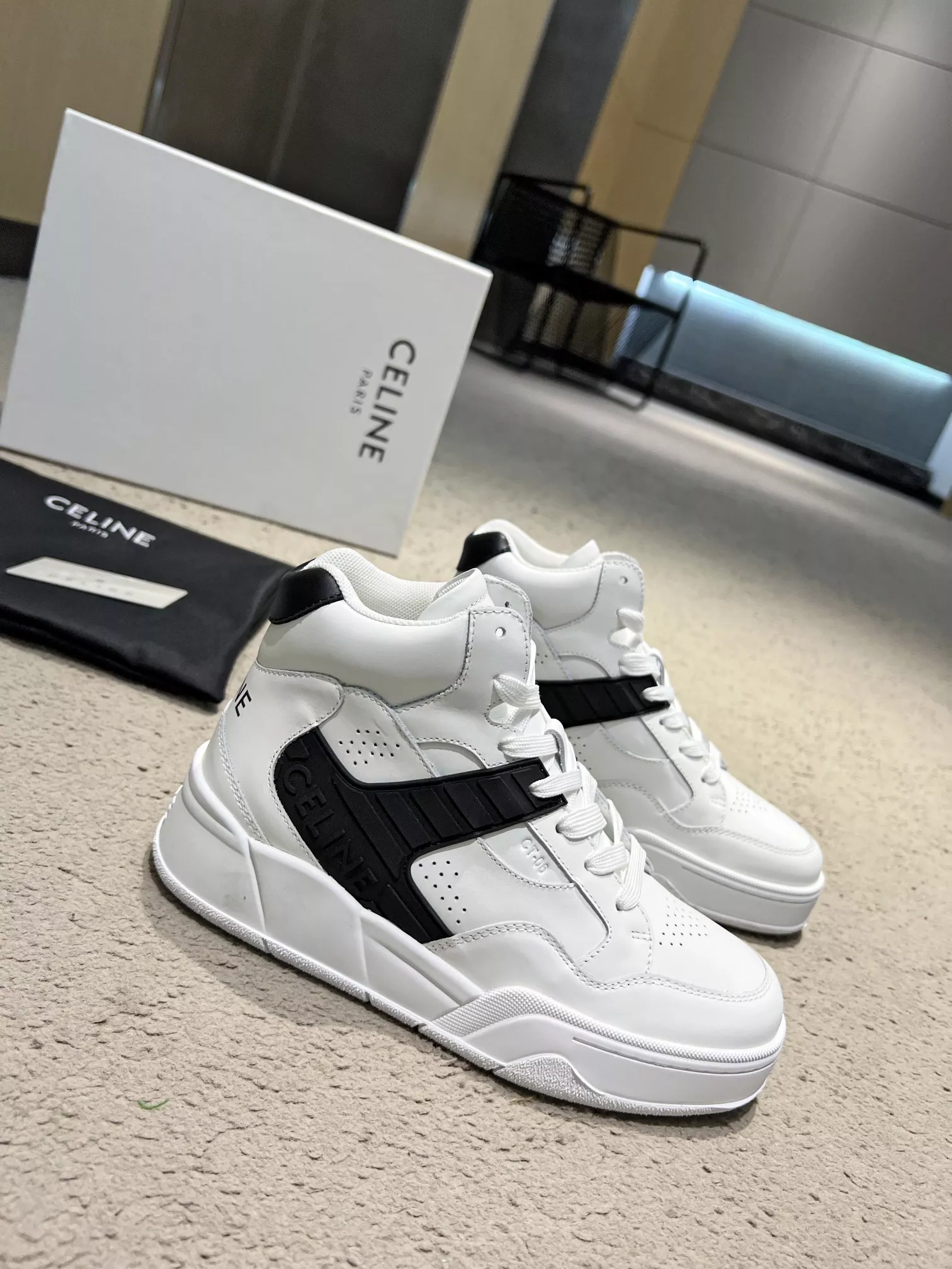 Celine High Top Shoes For Men Durable 5991