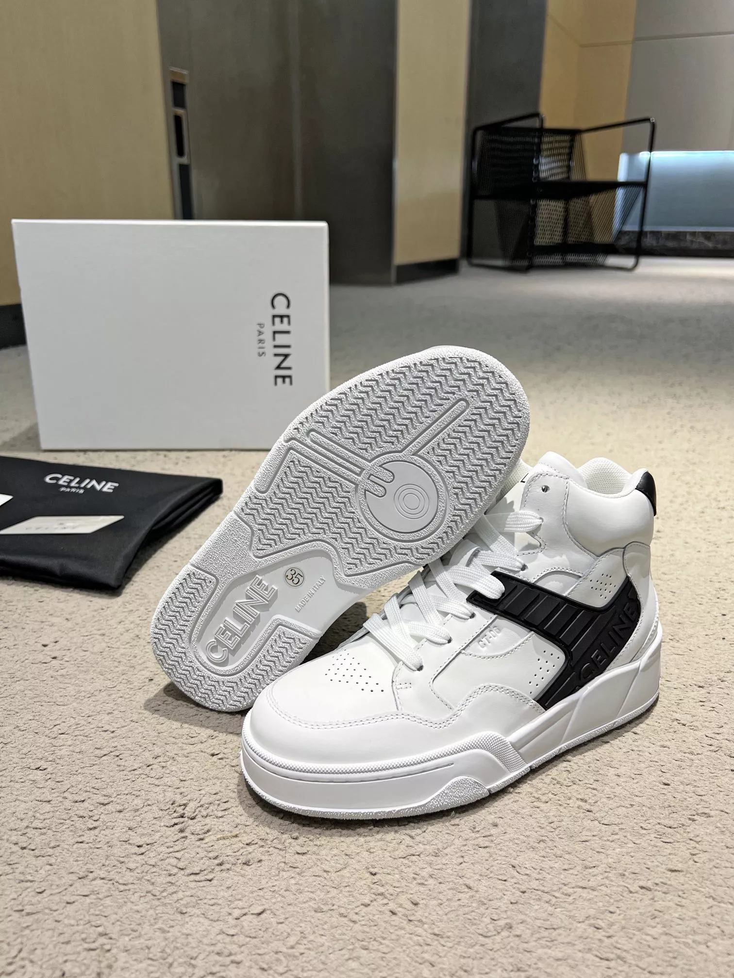 Celine High Top Shoes For Men Durable 5991
