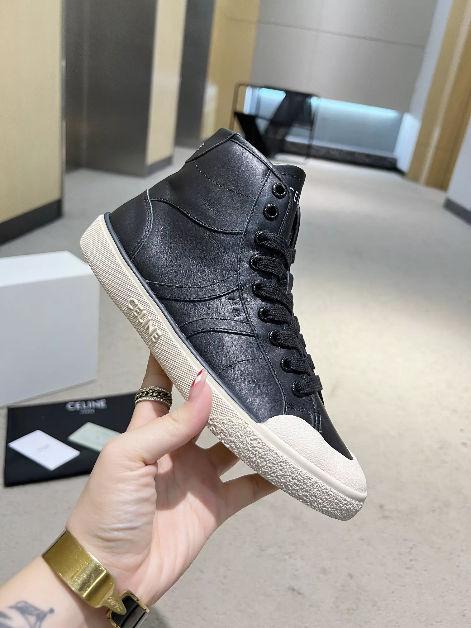 Celine High Top Shoes For Men EyeCatching 2290