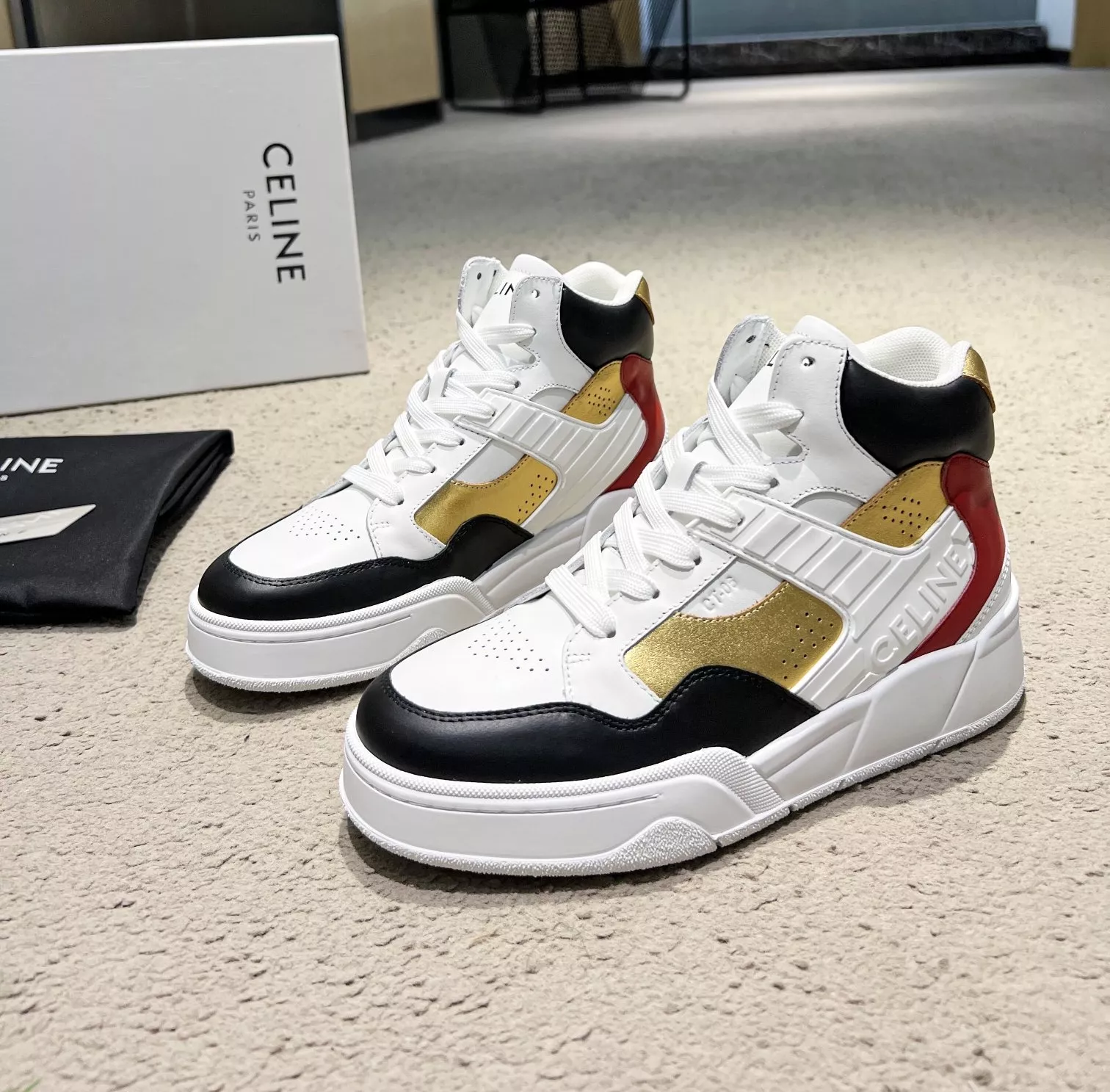 Celine High Top Shoes For Men Refined 1104