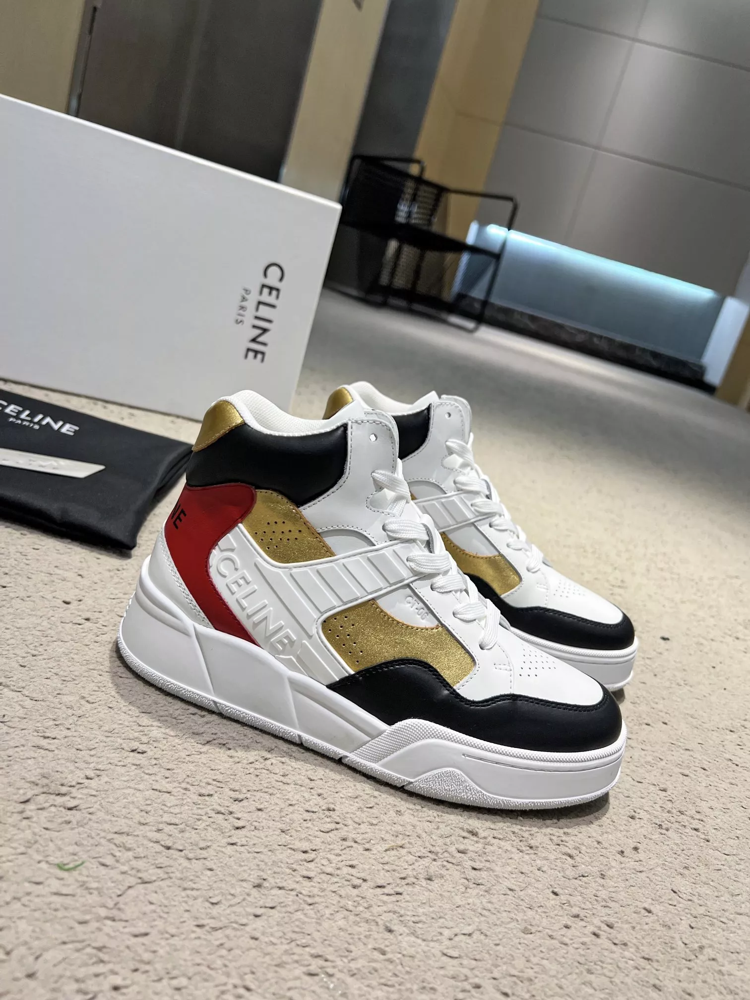 Celine High Top Shoes For Men Refined 1104