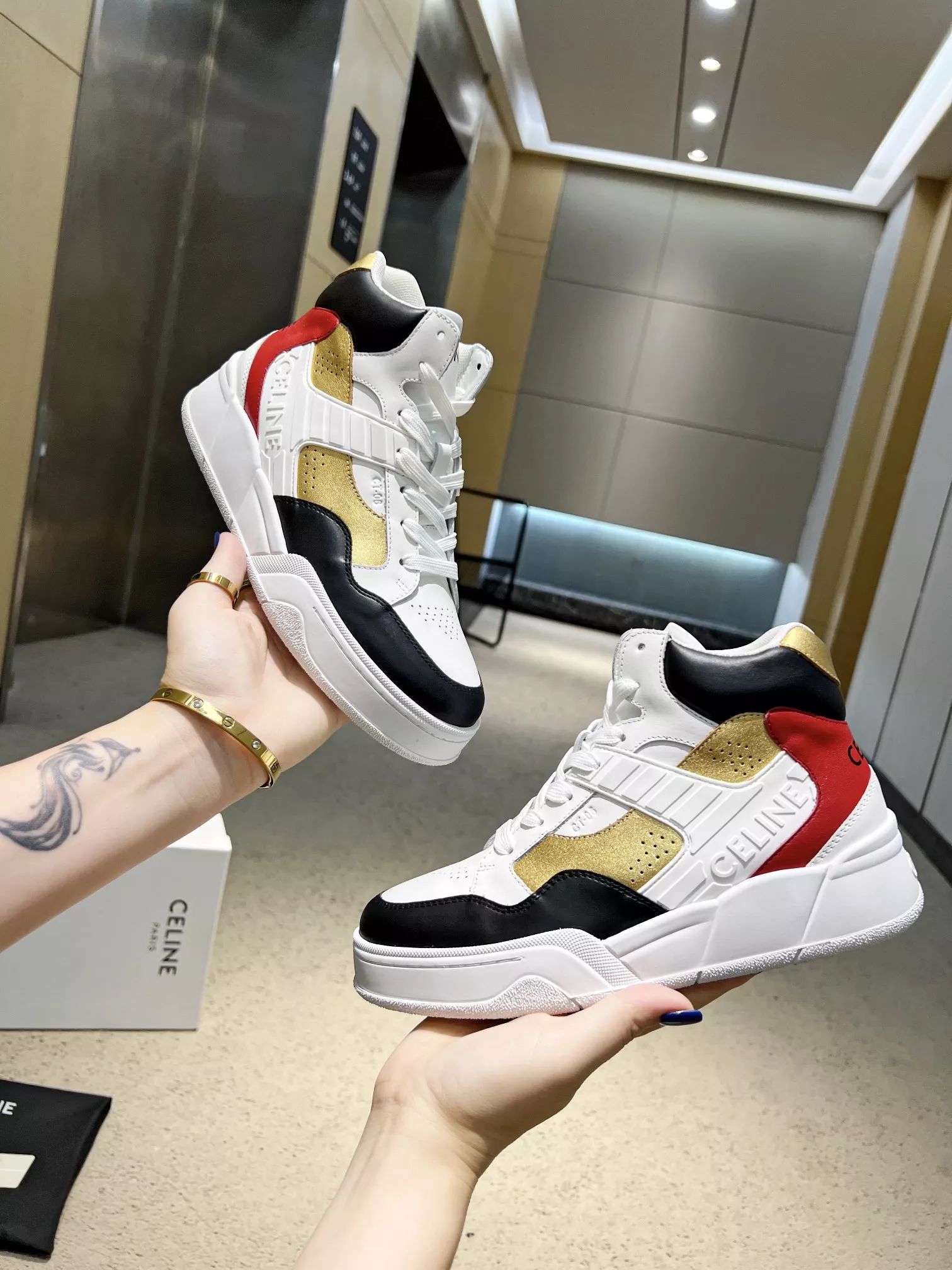Celine High Top Shoes For Men Refined 1104