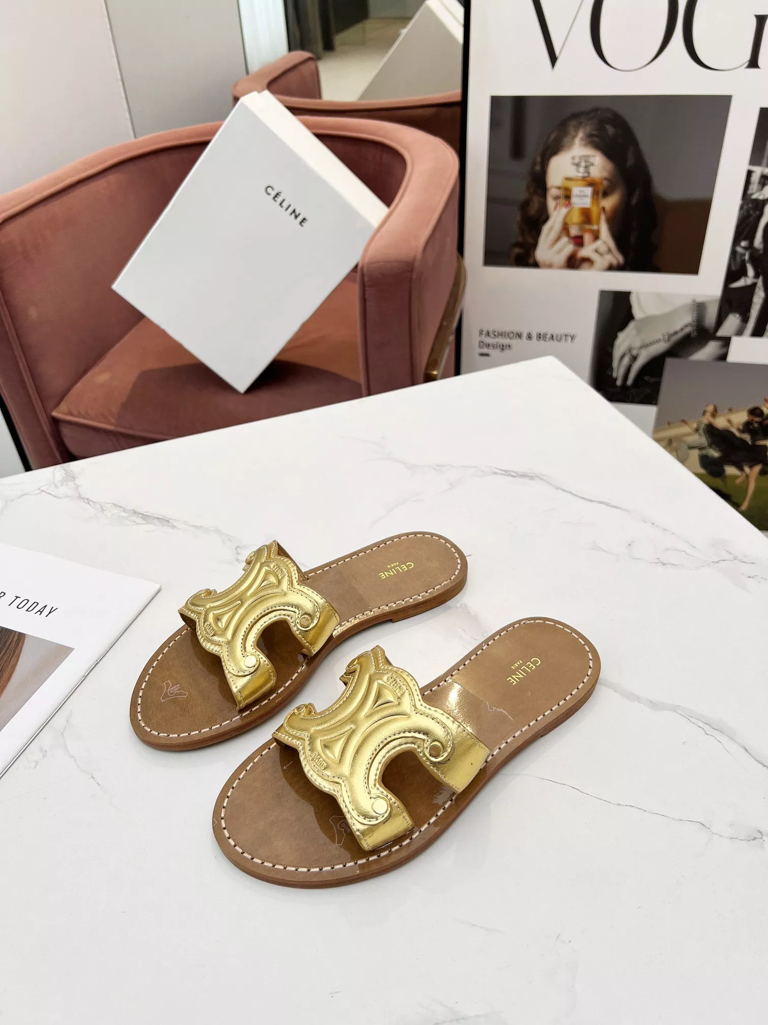 Celine Slippers For Women Breathable 4504