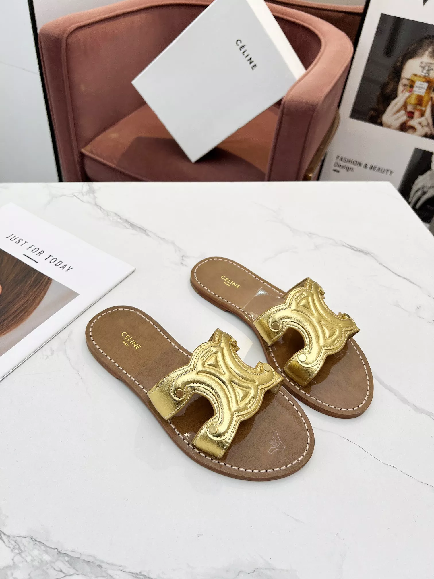 Celine Slippers For Women Breathable 4504